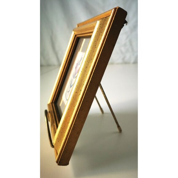 Columbia Frame with Handcrafted Glass and Lithograph Elegant Home Decor Vintage - Picture 3 of 7